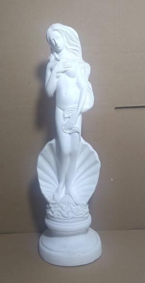 Afrodite Deusa Vénus Imagem Mãe D'água em Gesso Cru