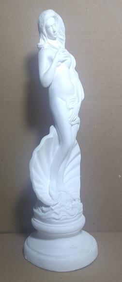 Afrodite Deusa Vénus Imagem Mãe D'água em Gesso Cru