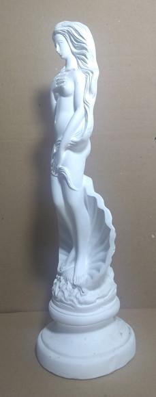 Afrodite Deusa Vénus Imagem Mãe D'água em Gesso Cru