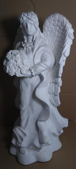Anjo da Fortuna ou Imagem Anjo da Fartura em Gesso Cru