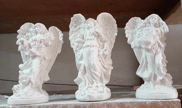 Anjo Imagem Kit com 3 Anjos 32cm