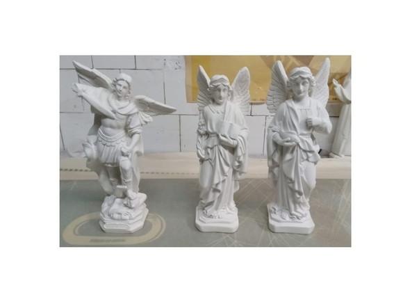 Arcanjos São Miguel São Rafael São Gabriel Kit com 3 Anjos