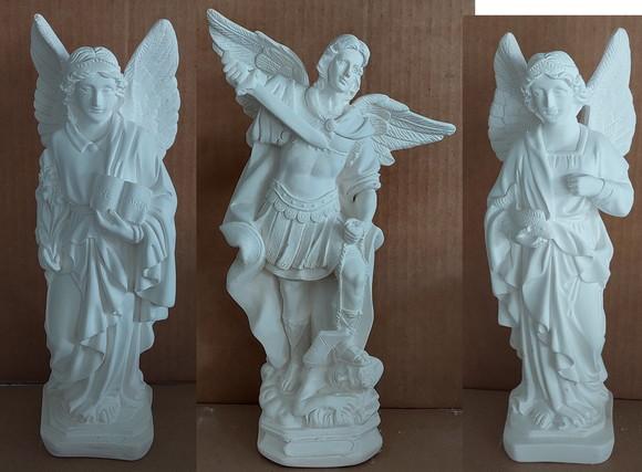 Arcanjos São Miguel São Rafael São Gabriel Kit com 3 Anjos