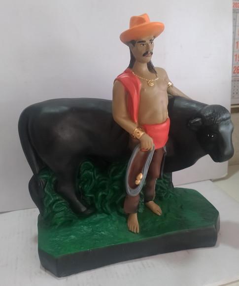 Baiano Boiadeiro com Boi Imagem Vaqueiro Pai Baiano Peão