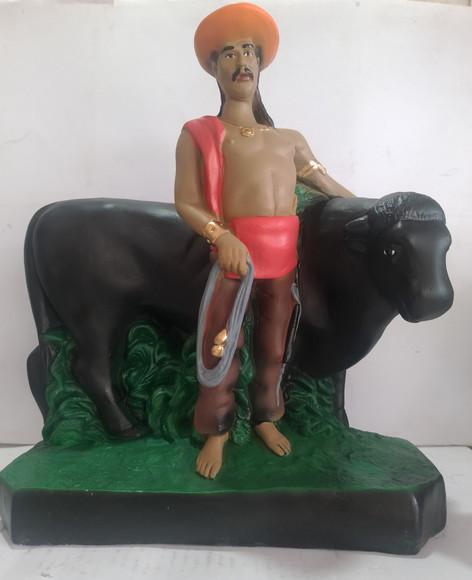 Baiano Boiadeiro com Boi Imagem Vaqueiro Pai Baiano Peão