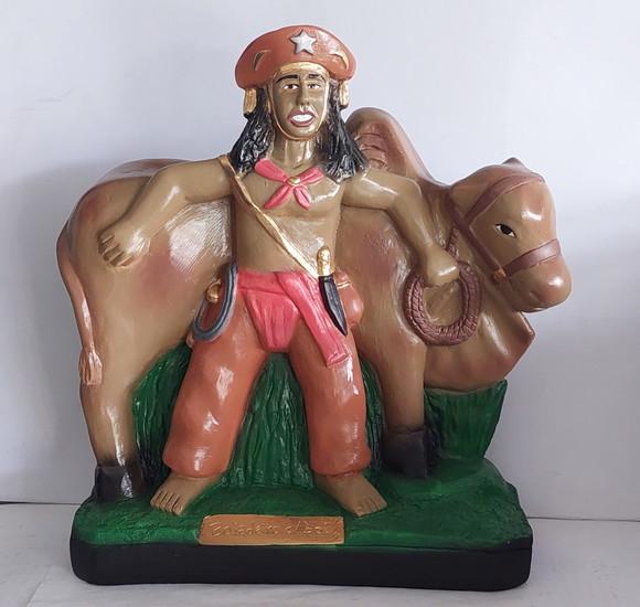Boiadeiro com Boi Imagem Baiano Boiadeiro com Laço no Boi