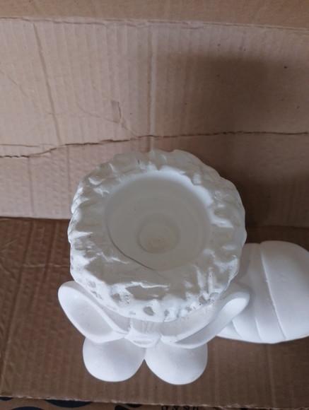 Bota de Natal Escultura Bota Decorada de Natal c/ Porta Vela