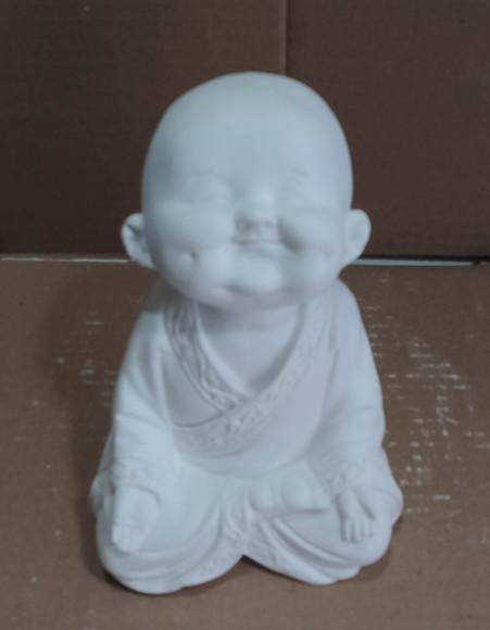 Buda Imagem Buda Monge Escultura em Gesso Cru Modelo Novo