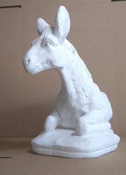 Burro do Presépio Grande para Pintar em Gesso