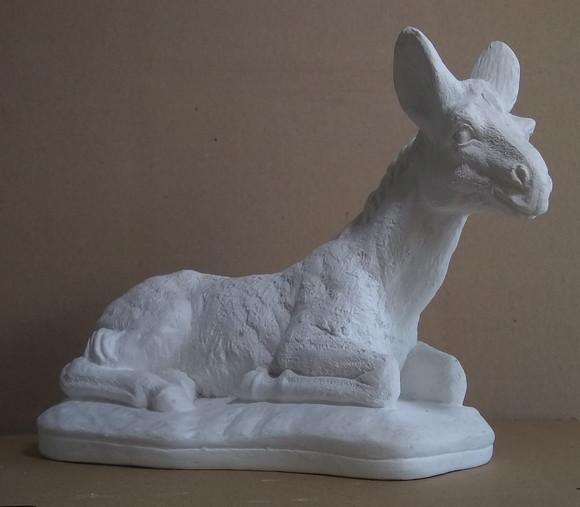 Burro do Presépio Grande para Pintar em Gesso