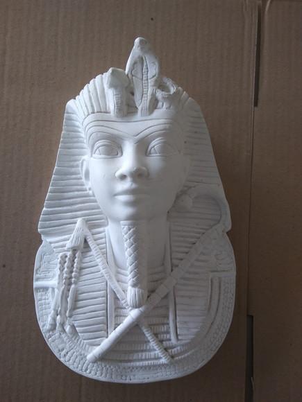 Busto de Tutancâmon Imagem Tutankamon Placa de Parede Gesso