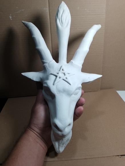 Cabeça Baphomet Bafomé Imagem Exu Belzebu Placa para Parede
