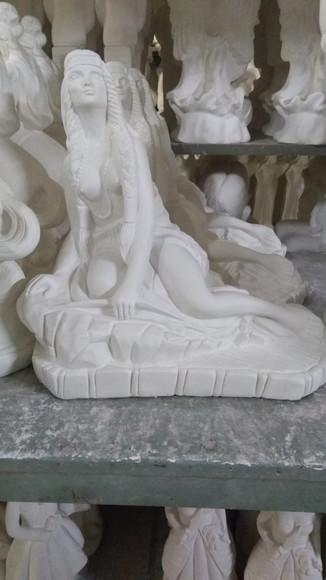 Cabocla Iracema Imagem da Índia Iracema Escultura Gesso Cru