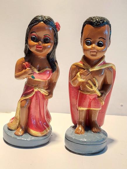 Casal Baby Imagem Exu Baby e Pomba Gira Baby