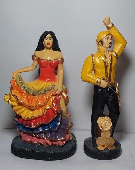 Casal Ciganos Imagem Cigana do Amor Cigano Vladimir do Ouro