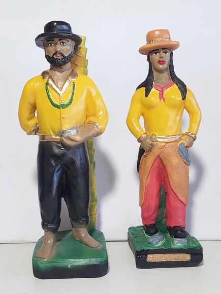 Casal de Baianos Baiana Boiadeira + Baiano s/ Nome P/batismo