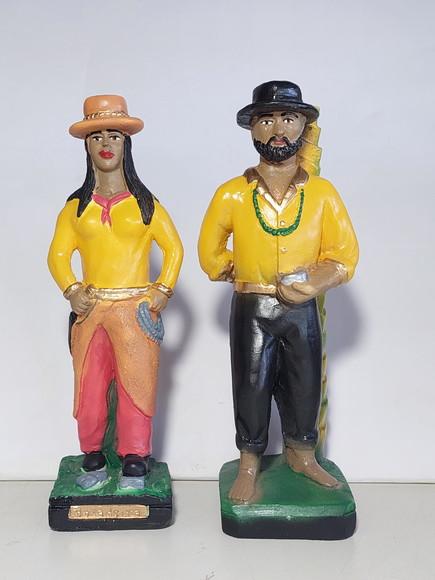 Casal de Baianos Baiana Boiadeira + Baiano s/ Nome P/batismo