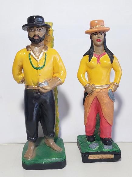 Casal de Baianos Baiana Boiadeira + Baiano s/ Nome P/batismo