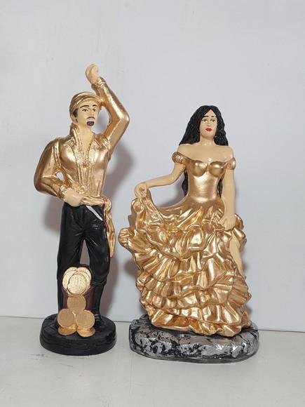 Casal de Ciganos Cigana do Ouro + Cigano do Ouro Milionário