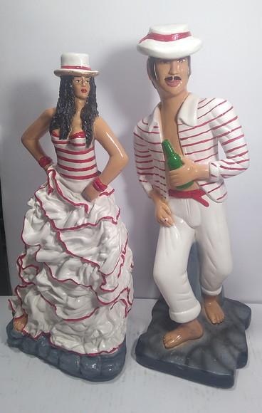 Casal de Malandros Imagem Maria Malandra e Zé Malandro Morro