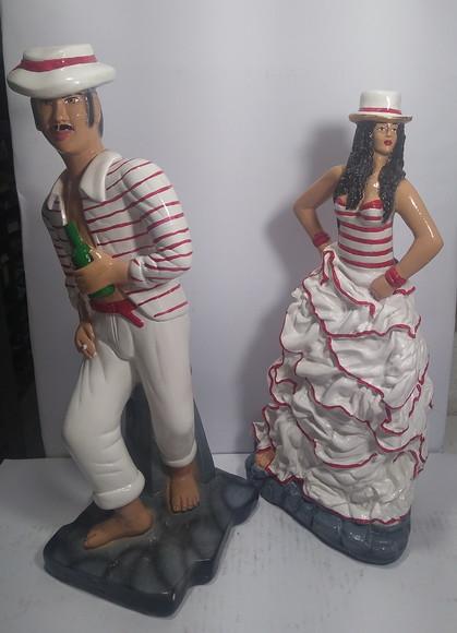 Casal de Malandros Imagem Maria Malandra e Zé Malandro Morro