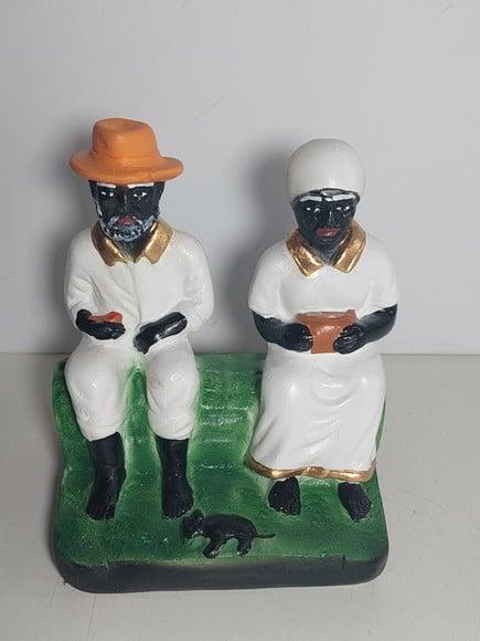 Casal Preto Velho Imagem Pai João Mãe Maria Casal Sentado