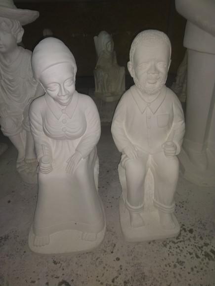 Casal Preto Velhos Imagem Preta Velha Preto Velho 2 com 60cm