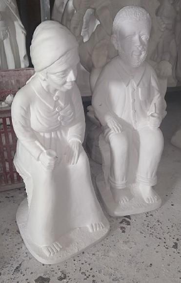 Casal Preto Velhos Imagem Preta Velha Preto Velho 2 com 60cm
