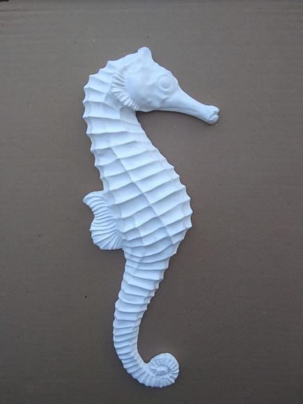 Cavalo Marinho Imagem de Pendurar na Parede Gesso Cru