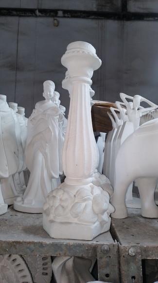 Castiçal Barroco Imagem Castiçal Barroco Escultura Gesso Cru