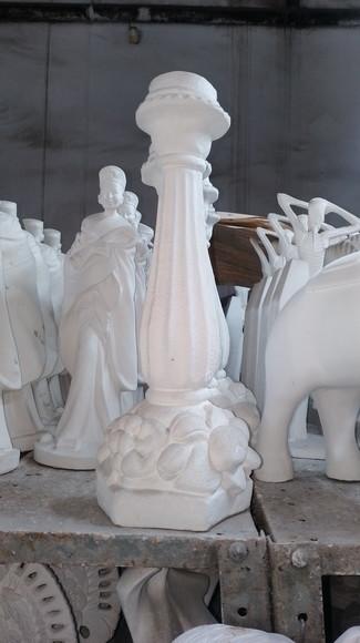 Castiçal Barroco Imagem Castiçal Barroco Escultura Gesso Cru