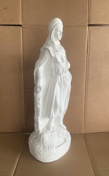 Cigana sem Nome para Batismo Imagem em Gesso Cru