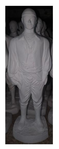 Cigano Ramon Imagem Cigano Carlos Escultura em Gesso Cru
