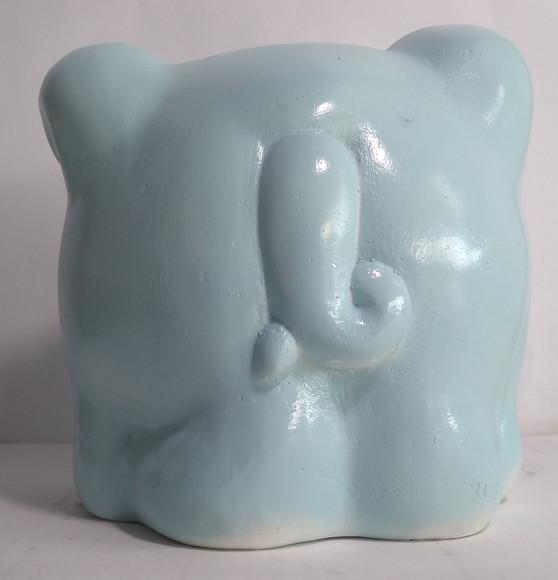Cofre para Guardar Moedas Porquinho Escultura Gesso Cofre