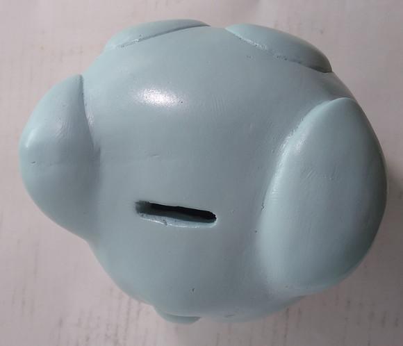 Cofre para Guardar Moedas Porquinho Escultura Gesso Cofre