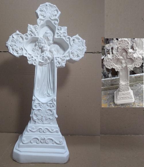 Cruz Sagrada Família Imagem Sagrada Familia Escultura Gesso