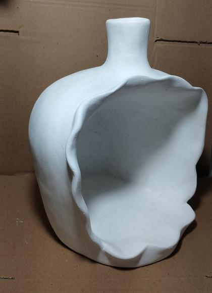 Cumbuca Escultura Cumbuca em Gesso Cru