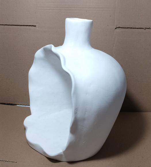 Cumbuca Escultura Cumbuca em Gesso Cru