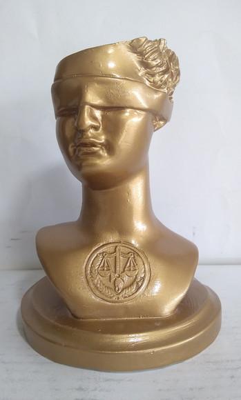 Deusa da Justiça Escultura da Justiça Imagem em Busto