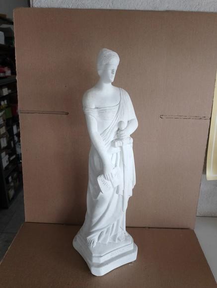 Deusa da Justiça Imagem Themis Deusa em Gesso Cru 2 Modelos
