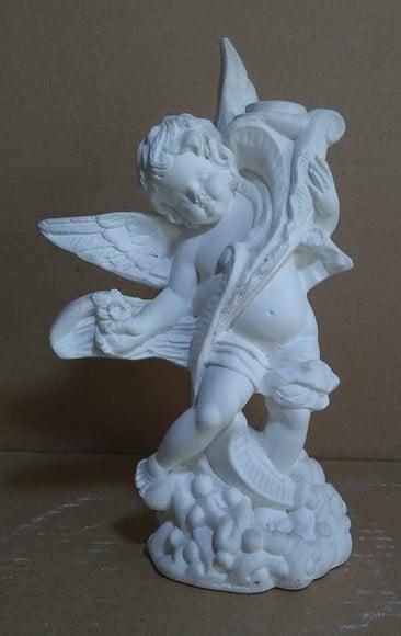 Escultura Anjo Itália Imagem em Gesso Cru para Pintar