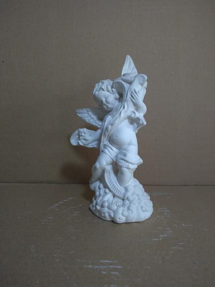 Escultura Anjo Itália Imagem em Gesso Cru para Pintar