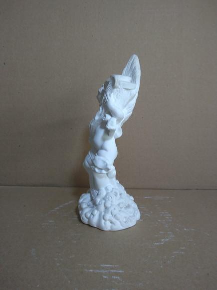 Escultura Anjo Itália Imagem em Gesso Cru para Pintar