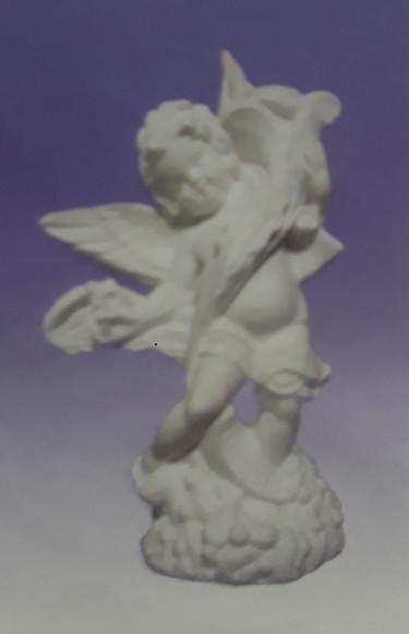 Escultura Anjo Itália Imagem em Gesso Cru para Pintar