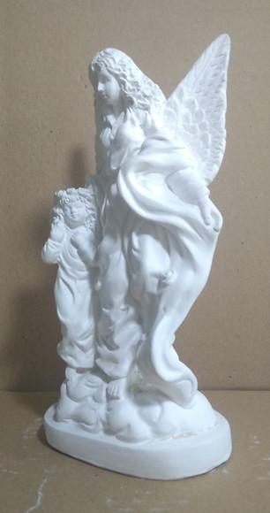 Escultura Anjo Rosinha Imagem em Gesso Cru para Pintar