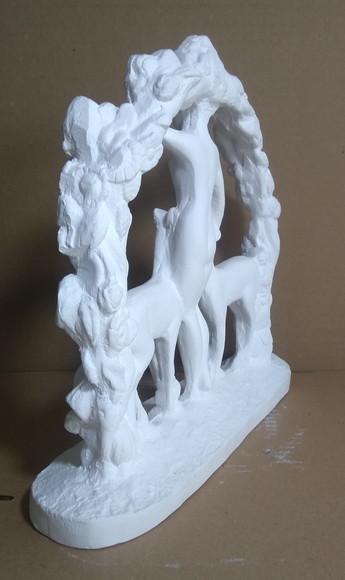 Escultura Ártemis Imagem Deusa Artemis Nova em Gesso Cru