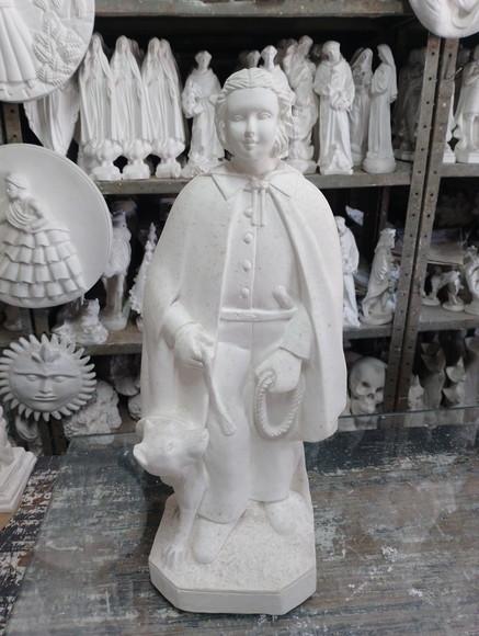 Escultura Baiano Laçador Imagem em Gesso Cru para Pintar