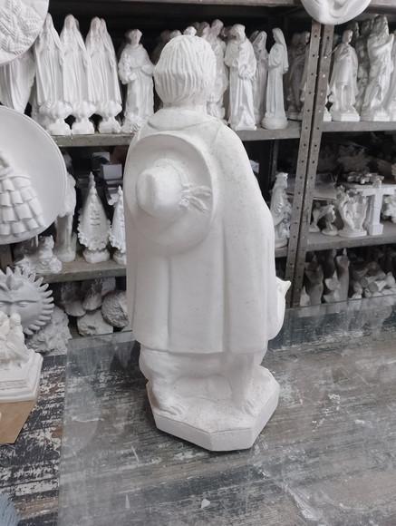 Escultura Baiano Laçador Imagem em Gesso Cru para Pintar