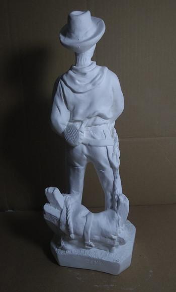 Escultura Boiadeiro em Gesso Cru para Pintar Como Desejar