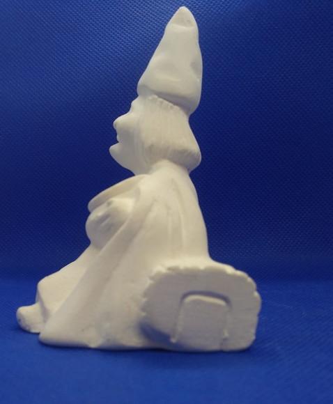 Escultura Bruxa Brigida Imagem em Gesso Cru para Pintar